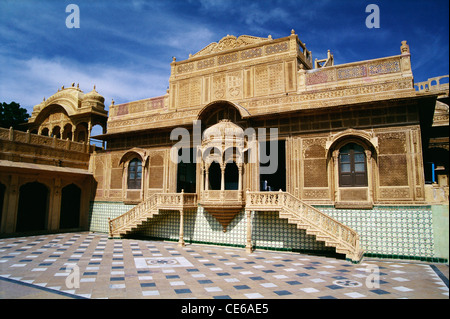 Jawahar Niwas Palace ; Jaisalmer ; deserto di Thar ; Rajasthan ; India ; Asia Foto Stock