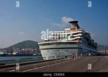 Porto di Bilbao, Spagna Foto Stock