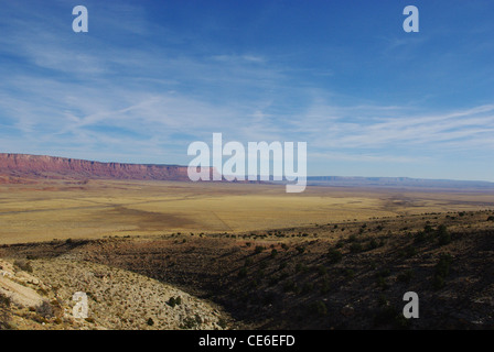 Sulla Scogliera Vermillion e pianure verso Utah vicino a pagina, Arizona Foto Stock