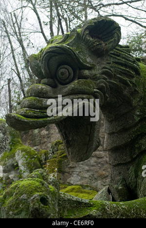 Il Dragoon, Parco dei Mostri complesso monumentale, Bomarzo, Viterbo, Lazio, Italia Foto Stock