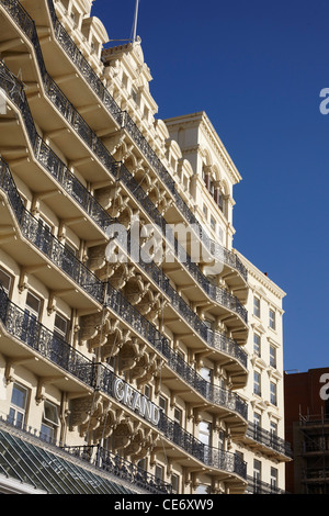 Il Grand Hotel facciata BRIGHTON REGNO UNITO Foto Stock