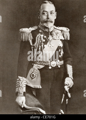 George V, George Frederick Ernest Albert, 1865 - 1936. Re del Regno Unito. Foto Stock