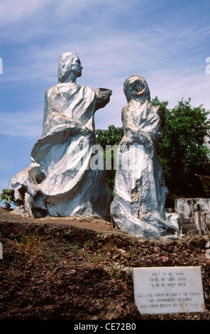 Immagine della statua dell'India ; dona paula ; goa ; india ; asia Foto Stock