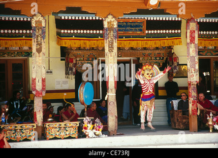 Mask Dance ; ladakh hemis festival ; leh , Jammu e Kashmir ; india - SDB 82735 Foto Stock