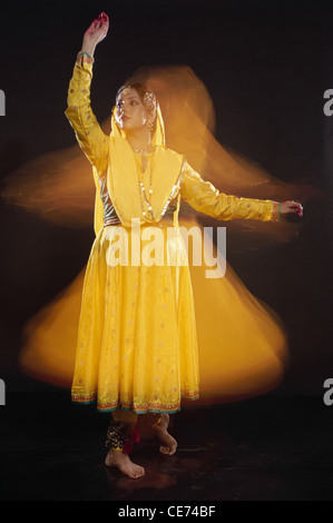 Kathak ; danza classica indiana ; danza femminile ; India ; asia ; MR 332 Foto Stock
