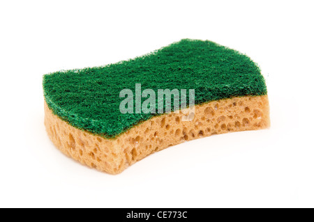 Un pulito super assorbente e anti batterica spugna di cellulosa Foto Stock