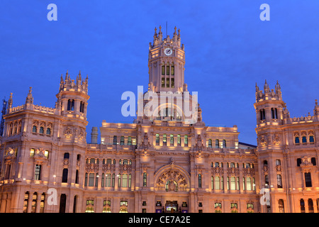 Palazzo delle comunicazioni, Madrid, Spagna Foto Stock