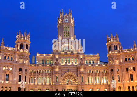 Palazzo delle comunicazioni, Madrid, Spagna Foto Stock