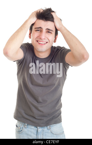 Uomo depresso Foto Stock