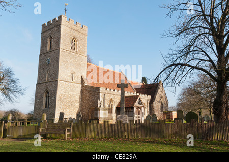 Santa Maria Vergine Chiesa, Matching, Essex, Inghilterra Foto Stock