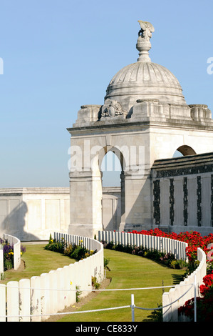 Tyne Cot cimitero, vicino a Ypres, Belgio Foto Stock