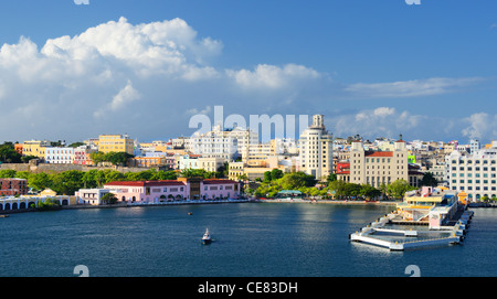 Skyline di San Juan, Puerto Rico Foto Stock