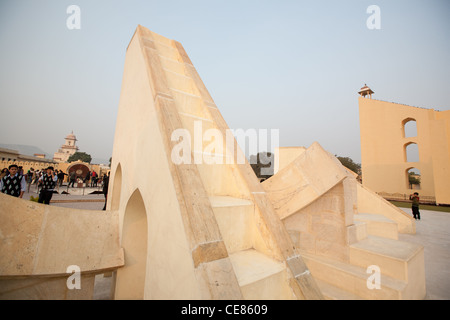 A Jantar Mantar osservatorio scientifico, a Jaipur, nel Rajasthan, India. Foto Stock