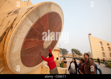 A Jantar Mantar osservatorio scientifico, a Jaipur, nel Rajasthan, India Foto Stock