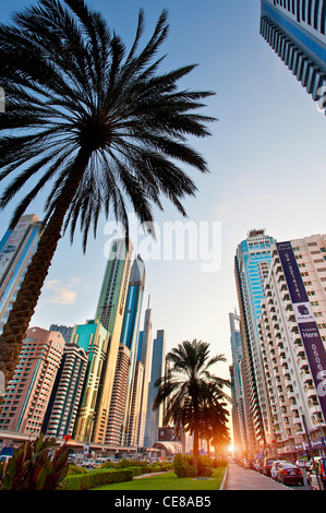 Dubai Sheikh Zayed Road Foto Stock