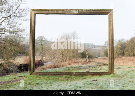 Cornice - Valle Irwell Sentiero delle sculture, Lancashire Foto Stock