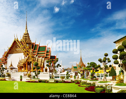Architettura tradizionale thailandese Grand Palace di Bangkok Foto Stock