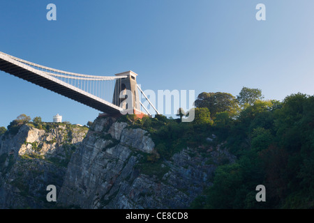 Clifton Suspension Bridge spanning the Avon Gorge. Bristol. In Inghilterra. Regno Unito. Foto Stock