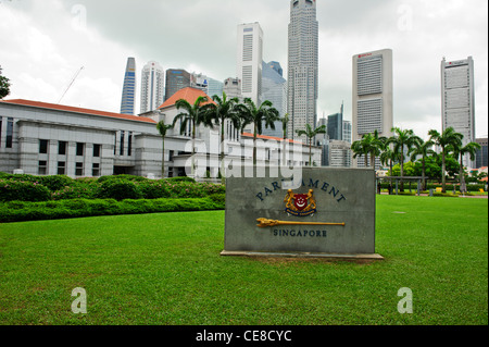 Singapore la Casa del Parlamento, Singapore. Foto Stock