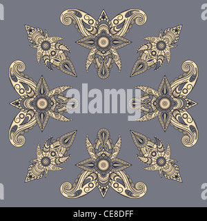 Stile orientale paisley pattern Foto Stock