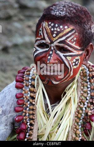 Donna nativo di un villaggio sul fiume Karawari in Papua Nuova Guinea Foto Stock