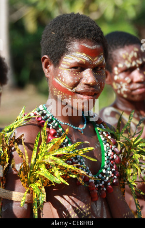 Nativo di donne di un villaggio sul fiume Karawari in Papua Nuova Guinea Foto Stock