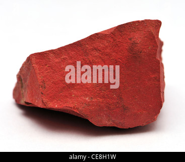 Diaspro Rosso (dal Sud Africa) opaco cryptocrystalline quartz Foto Stock