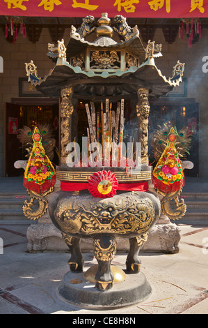 Tempio Thien Hau, un tempio taoista nella Chinatown di Los Angeles. Foto Stock