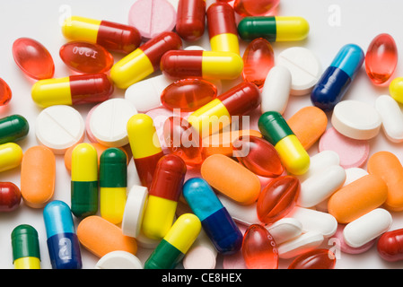 Pillole Assorted Foto Stock