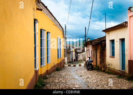 Cuba Trinidad scene di strada Foto Stock