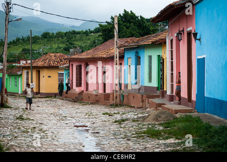 Cuba Trinidad scene di strada Foto Stock