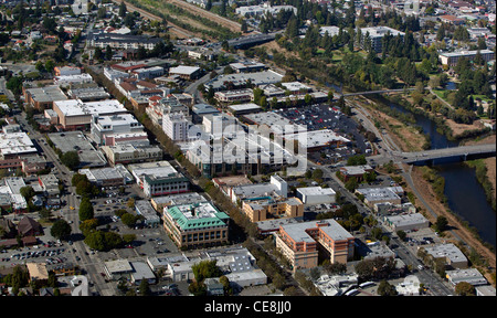 Fotografia aerea di Santa Cruz, California Foto Stock