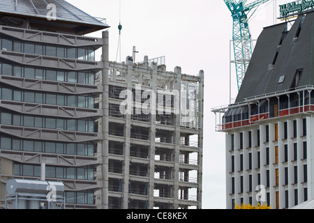 Terremoto-edifici danneggiati, Christchurch, Canterbury, Isola del Sud, Nuova Zelanda Foto Stock