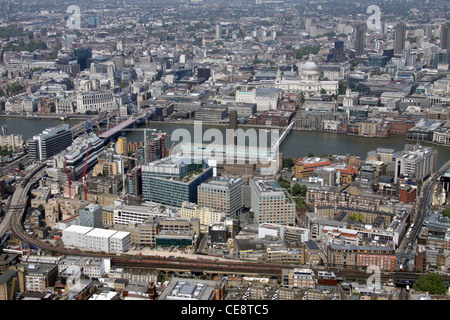 Immagine aerea Southwark Street, Tate Modern, Bankside, Blackfriars, London SE1 Foto Stock