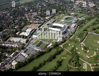 Immagine aerea, All England Tennis Club, Wimbledon, London SW19 Foto Stock