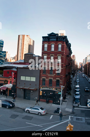 Manhattan New York City fotografata dalla linea alta. Foto Stock