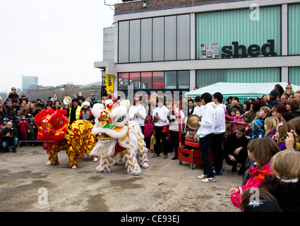 Capodanno cinese 2012 in Bristol Foto Stock