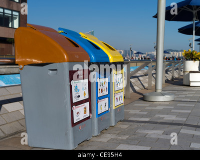 dh AMBIENTE HONG KONG Recycling bin raccolta rifiuti cina Foto Stock