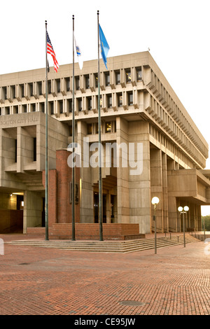 Boston City Hall di Boston, Massachusetts, USA. Foto Stock