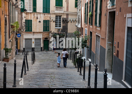 Piazza della Maddalena. La città vecchia. Genova (italiano, Genova) Italia Italy Foto Stock