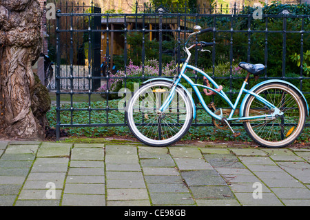 Bicicletta,Amsterdam Paesi Bassi Foto Stock
