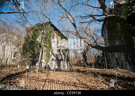 Il XIX secolo e ospita in Admiral's Row in Brooklyn Navy Yard Foto Stock