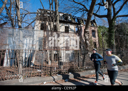 Il XIX secolo e ospita in Admiral's Row in Brooklyn Navy Yard Foto Stock