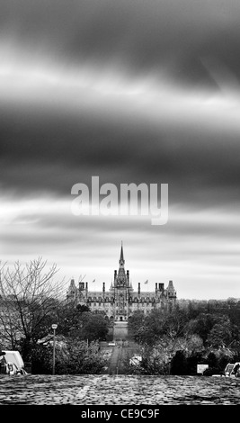 Fettes College visto da Queensferry Road in Edinburgh Foto Stock