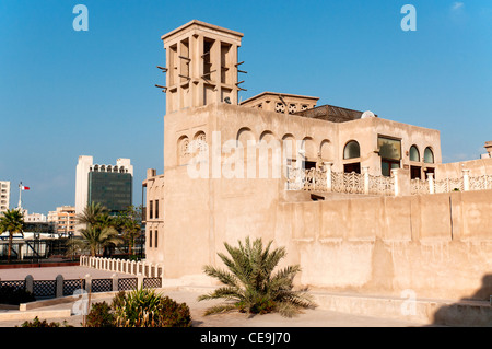 Al Bastakiya District, Dubai, Emirati Arabi Uniti Foto Stock