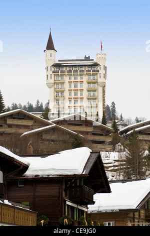 Il Grand Hotel Palace di Gstaad, Svizzera Foto Stock