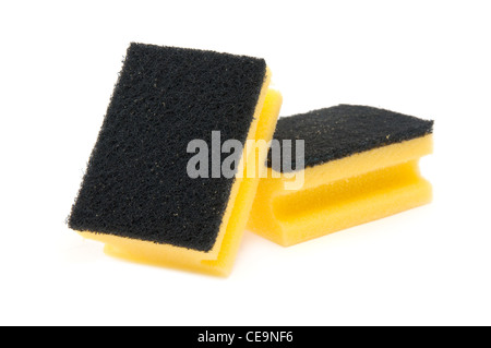 Un pulito super assorbente e anti batterica spugna di cellulosa Foto Stock