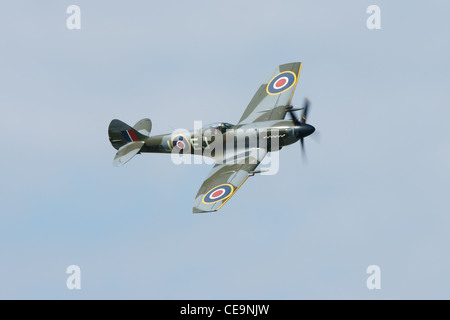 Spitfire in volo Foto Stock