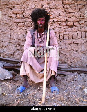 Il Cammello sudanese Trader, Daraw, vicino a Aswan, Egitto Foto Stock