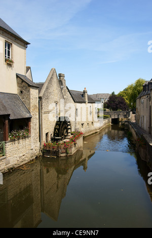 Fiume Aure a Bayeux Foto Stock